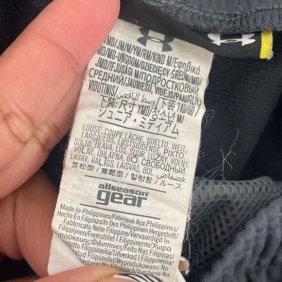 Under Armour Boy’s Gray Orange Brawler 2.0 Loose Active Sweatpants Medium - Picture 11 of 14